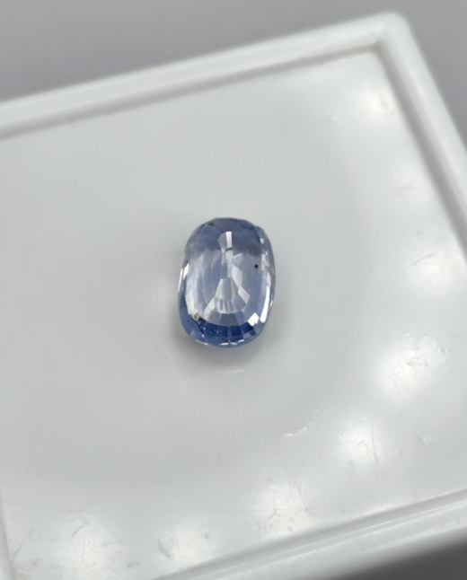 IIGJ CERTIFIED 5.08 CT{5.64 Ratti} NATURAL UNHEATED CEYLON BLUE SAPPHIRE/NEELAM