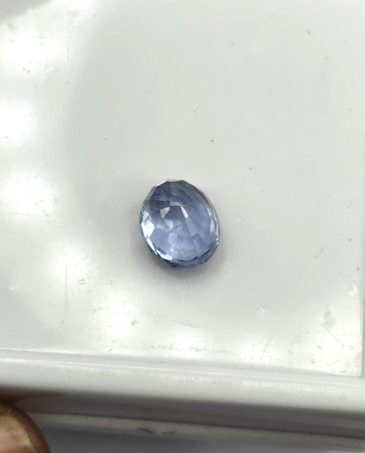 IIGJ CERTIFIED 4.24 CT{4.71 Ratti} NATURAL UNHEATED CEYLON BLUE SAPPHIRE/NEELAM